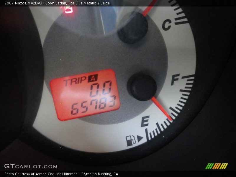 Ice Blue Metallic / Beige 2007 Mazda MAZDA3 i Sport Sedan