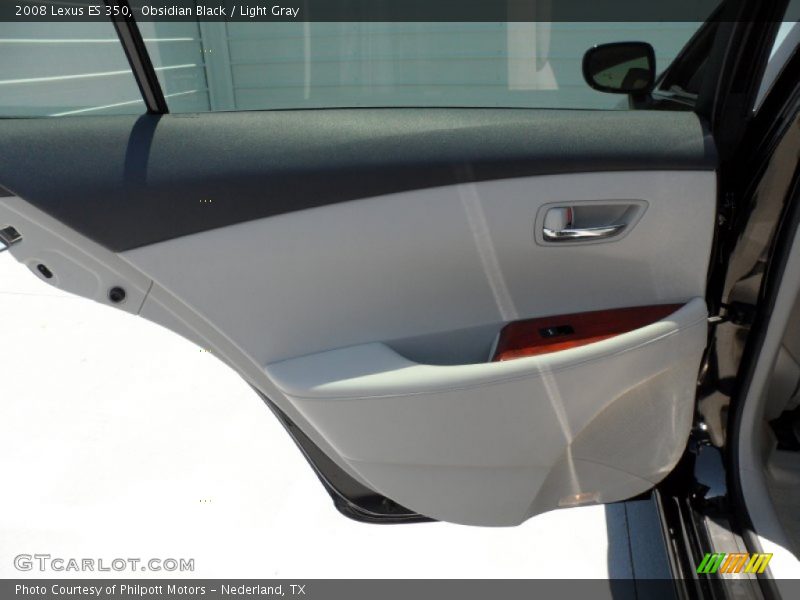 Obsidian Black / Light Gray 2008 Lexus ES 350