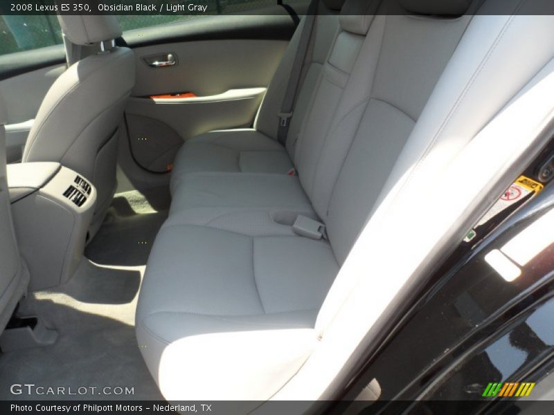 Obsidian Black / Light Gray 2008 Lexus ES 350