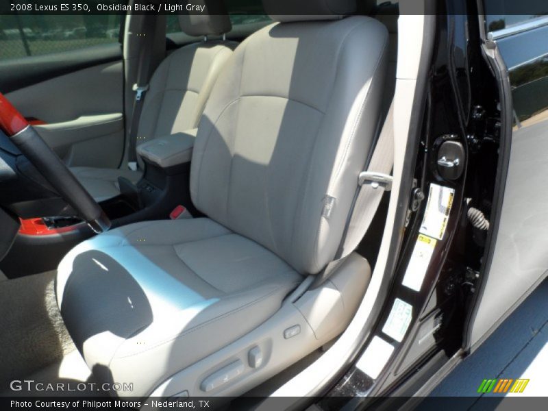 Obsidian Black / Light Gray 2008 Lexus ES 350