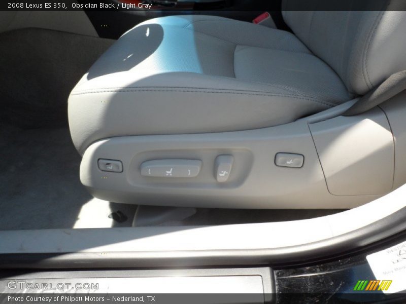 Obsidian Black / Light Gray 2008 Lexus ES 350