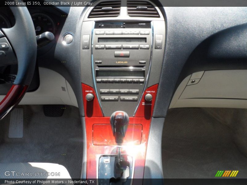 Obsidian Black / Light Gray 2008 Lexus ES 350