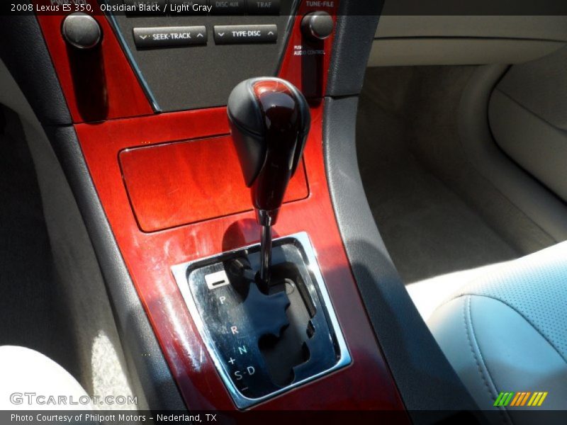 Obsidian Black / Light Gray 2008 Lexus ES 350