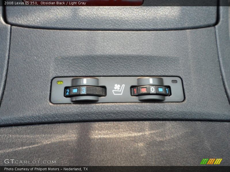 Obsidian Black / Light Gray 2008 Lexus ES 350