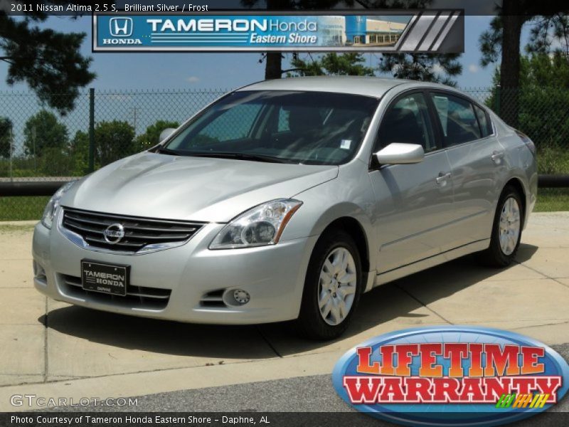 Brilliant Silver / Frost 2011 Nissan Altima 2.5 S