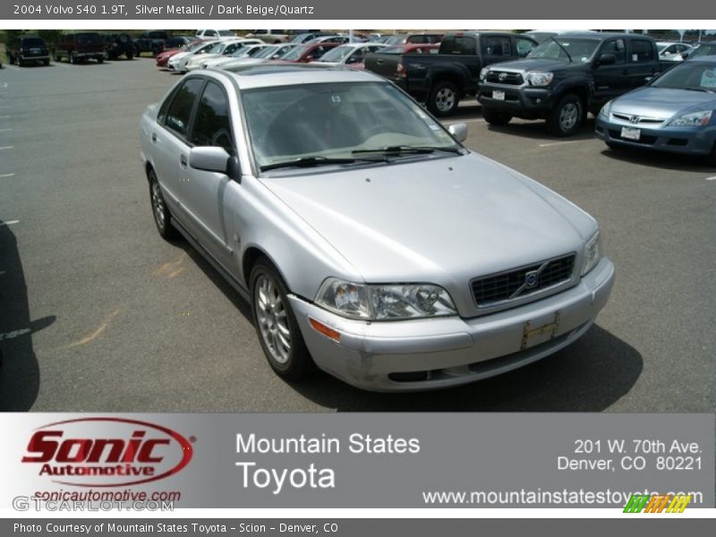 Silver Metallic / Dark Beige/Quartz 2004 Volvo S40 1.9T