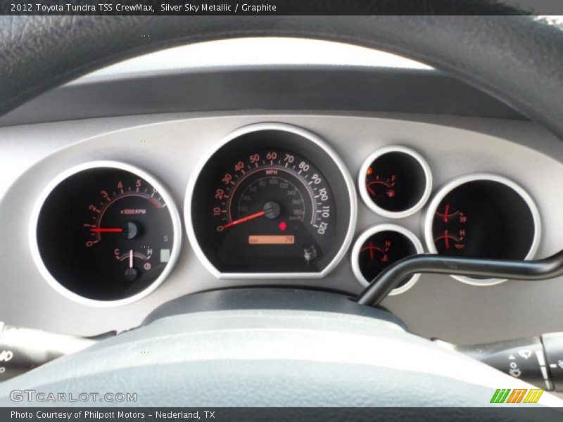 Silver Sky Metallic / Graphite 2012 Toyota Tundra TSS CrewMax