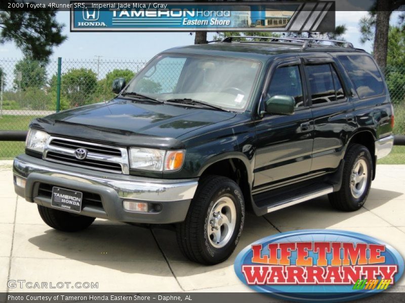 Imperial Jade Mica / Gray 2000 Toyota 4Runner SR5