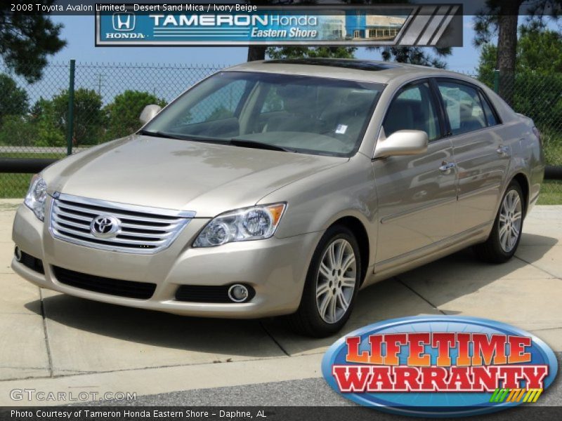Desert Sand Mica / Ivory Beige 2008 Toyota Avalon Limited