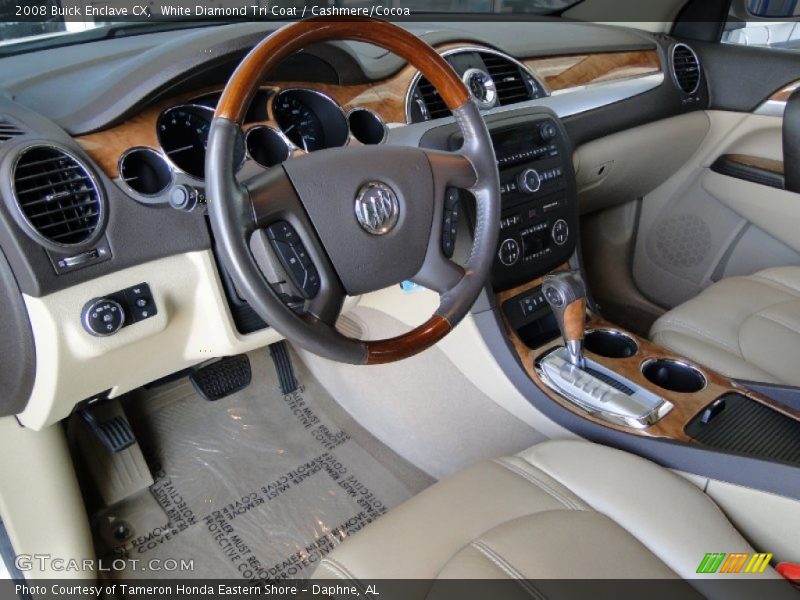 White Diamond Tri Coat / Cashmere/Cocoa 2008 Buick Enclave CX