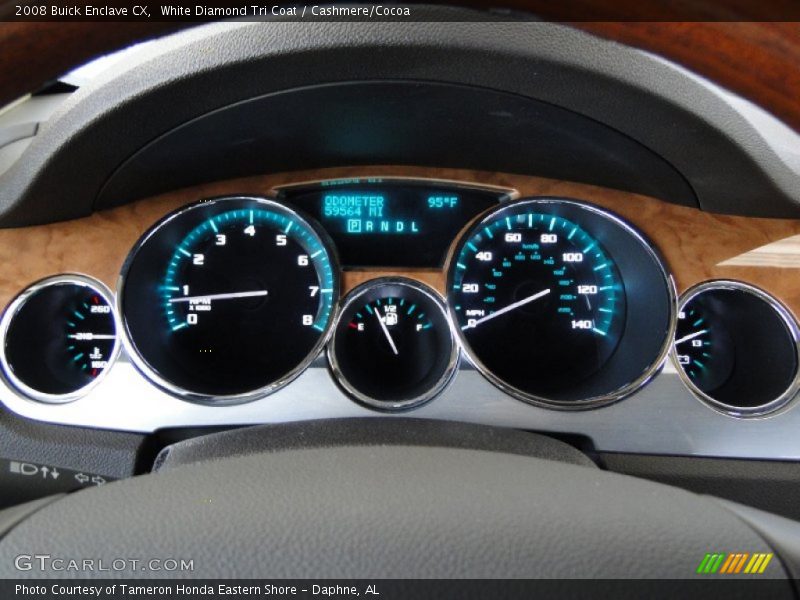 White Diamond Tri Coat / Cashmere/Cocoa 2008 Buick Enclave CX