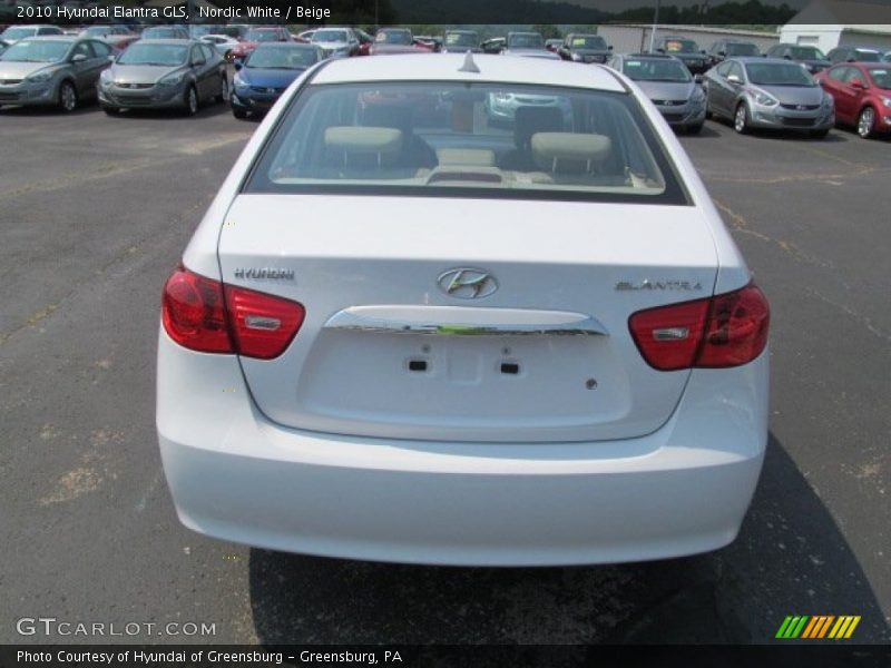 Nordic White / Beige 2010 Hyundai Elantra GLS