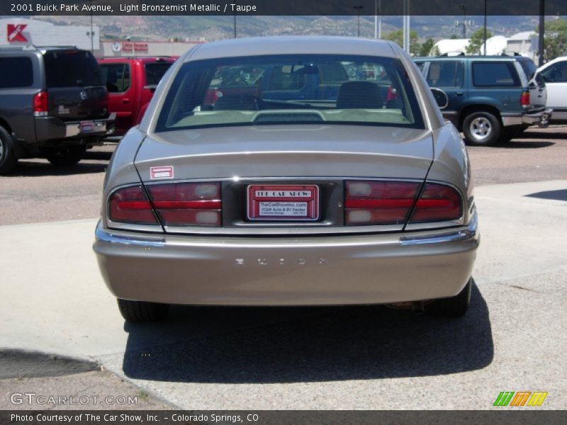 Light Bronzemist Metallic / Taupe 2001 Buick Park Avenue