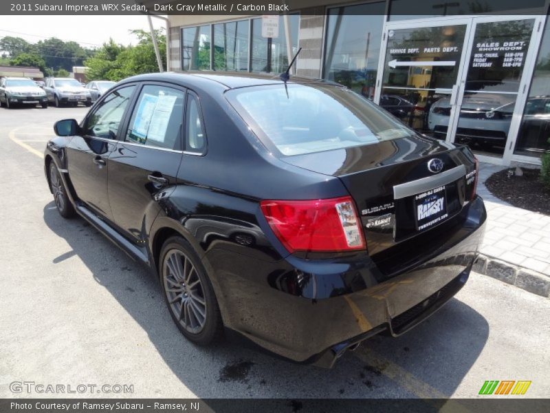 Dark Gray Metallic / Carbon Black 2011 Subaru Impreza WRX Sedan
