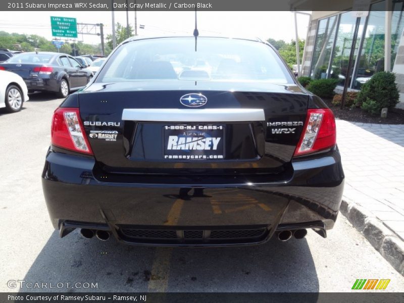 Dark Gray Metallic / Carbon Black 2011 Subaru Impreza WRX Sedan