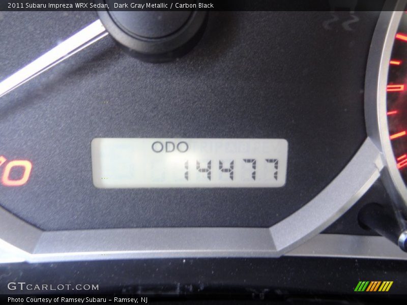 Dark Gray Metallic / Carbon Black 2011 Subaru Impreza WRX Sedan