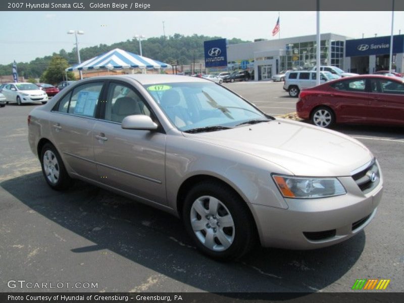 Golden Beige / Beige 2007 Hyundai Sonata GLS