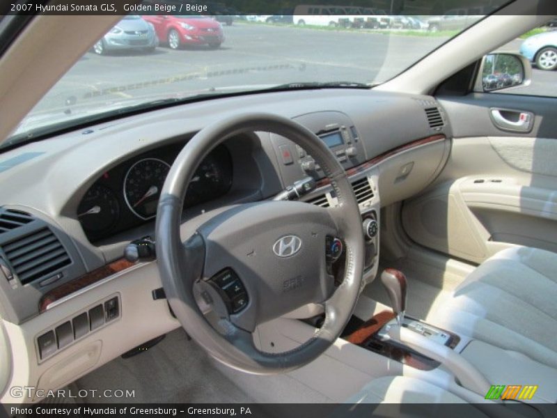 Golden Beige / Beige 2007 Hyundai Sonata GLS