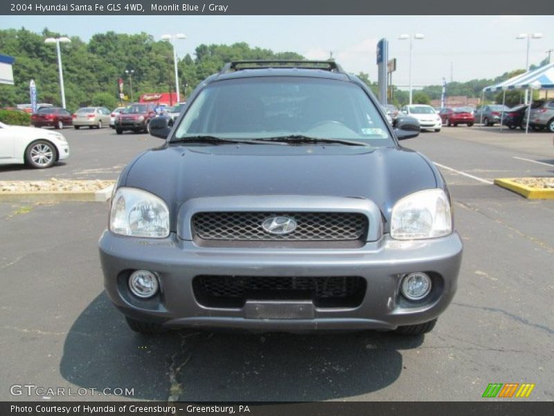 Moonlit Blue / Gray 2004 Hyundai Santa Fe GLS 4WD