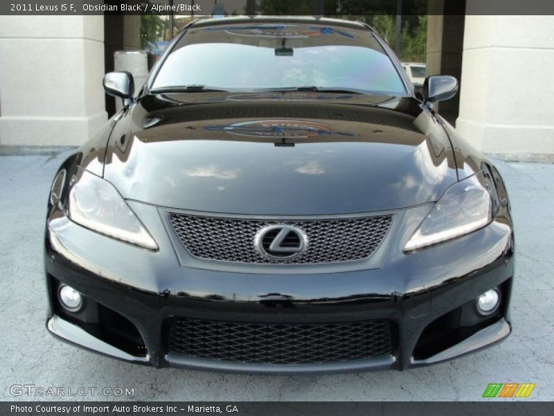 Obsidian Black / Alpine/Black 2011 Lexus IS F