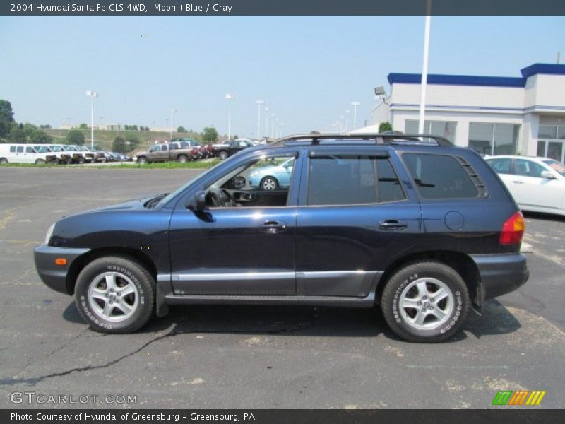 Moonlit Blue / Gray 2004 Hyundai Santa Fe GLS 4WD