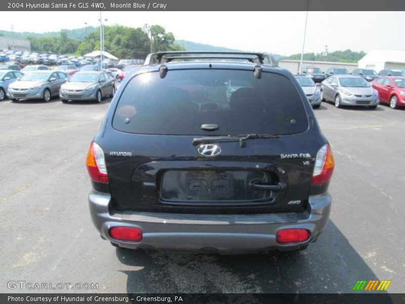 Moonlit Blue / Gray 2004 Hyundai Santa Fe GLS 4WD