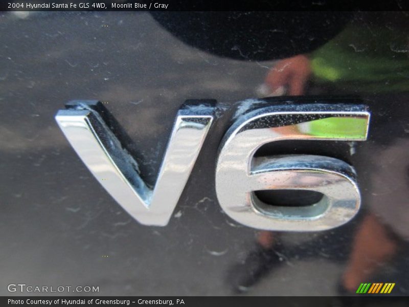 Moonlit Blue / Gray 2004 Hyundai Santa Fe GLS 4WD