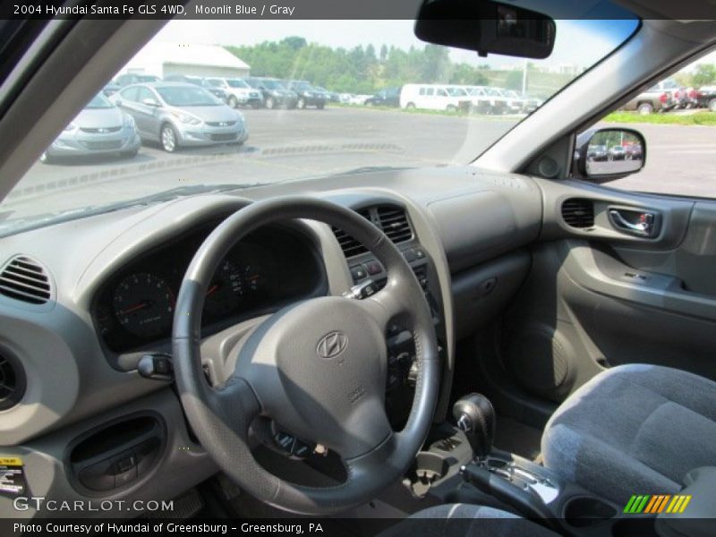 Moonlit Blue / Gray 2004 Hyundai Santa Fe GLS 4WD