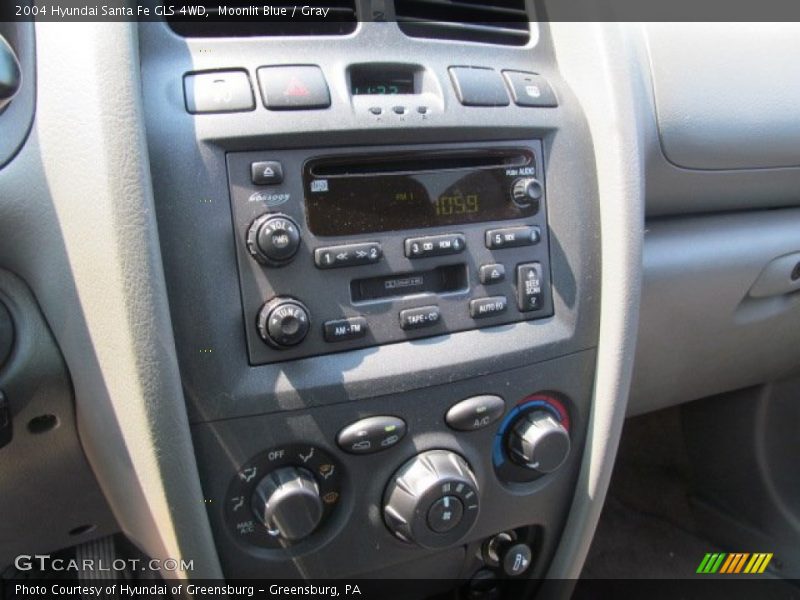 Moonlit Blue / Gray 2004 Hyundai Santa Fe GLS 4WD