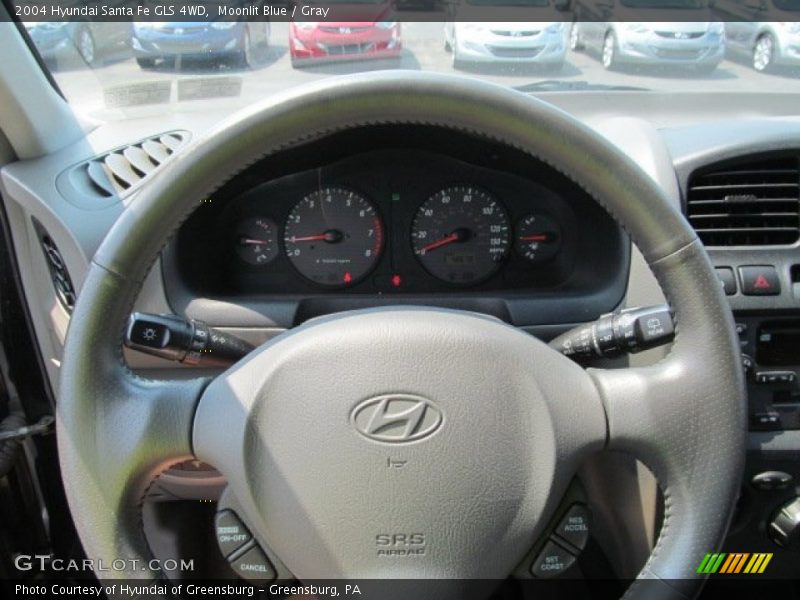 Moonlit Blue / Gray 2004 Hyundai Santa Fe GLS 4WD
