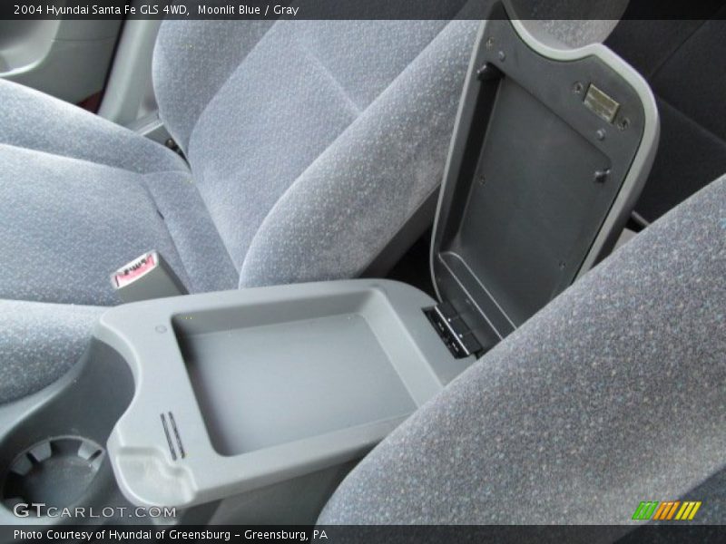 Moonlit Blue / Gray 2004 Hyundai Santa Fe GLS 4WD