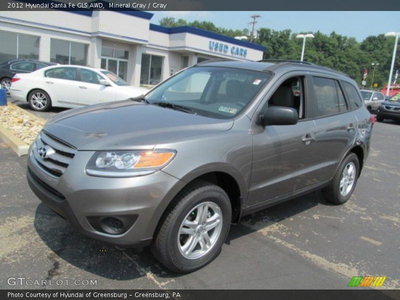 Mineral Gray / Gray 2012 Hyundai Santa Fe GLS AWD