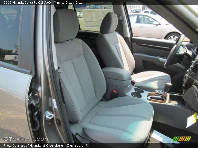Mineral Gray / Gray 2012 Hyundai Santa Fe GLS AWD