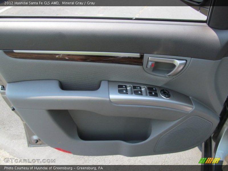 Mineral Gray / Gray 2012 Hyundai Santa Fe GLS AWD