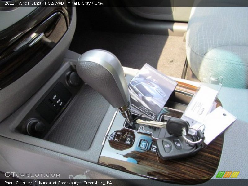 Mineral Gray / Gray 2012 Hyundai Santa Fe GLS AWD