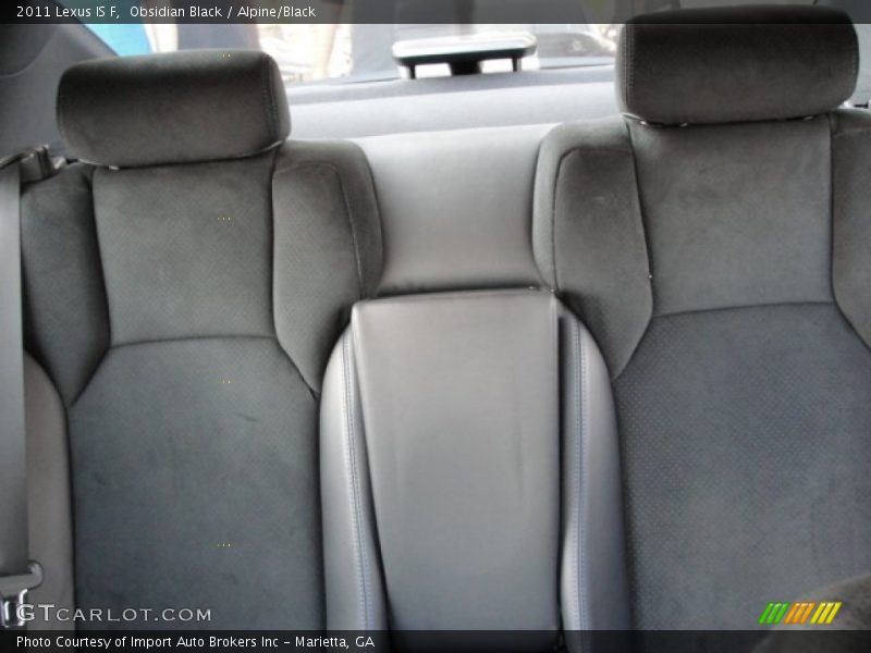 Rear Seat of 2011 IS F