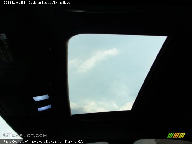 Obsidian Black / Alpine/Black 2011 Lexus IS F