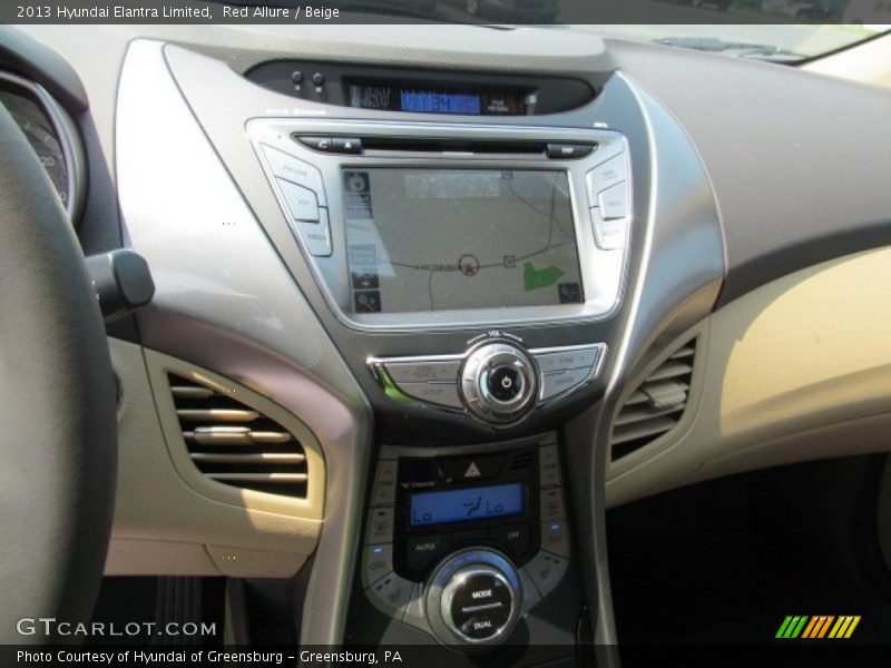 Red Allure / Beige 2013 Hyundai Elantra Limited