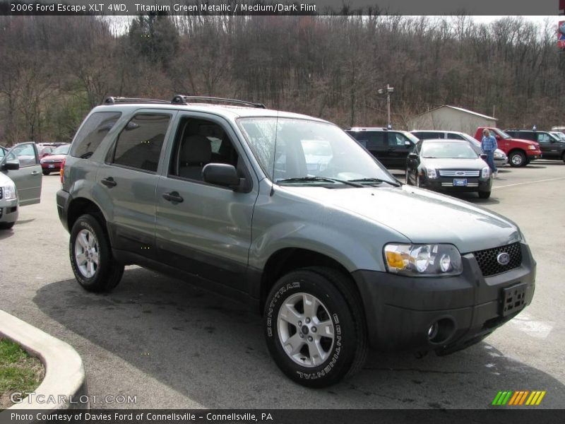 Titanium Green Metallic / Medium/Dark Flint 2006 Ford Escape XLT 4WD