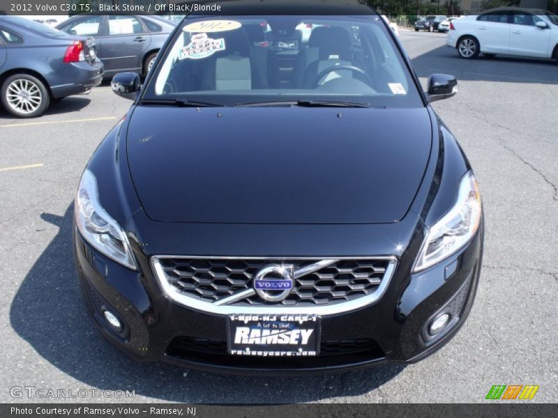 Black Stone / Off Black/Blonde 2012 Volvo C30 T5