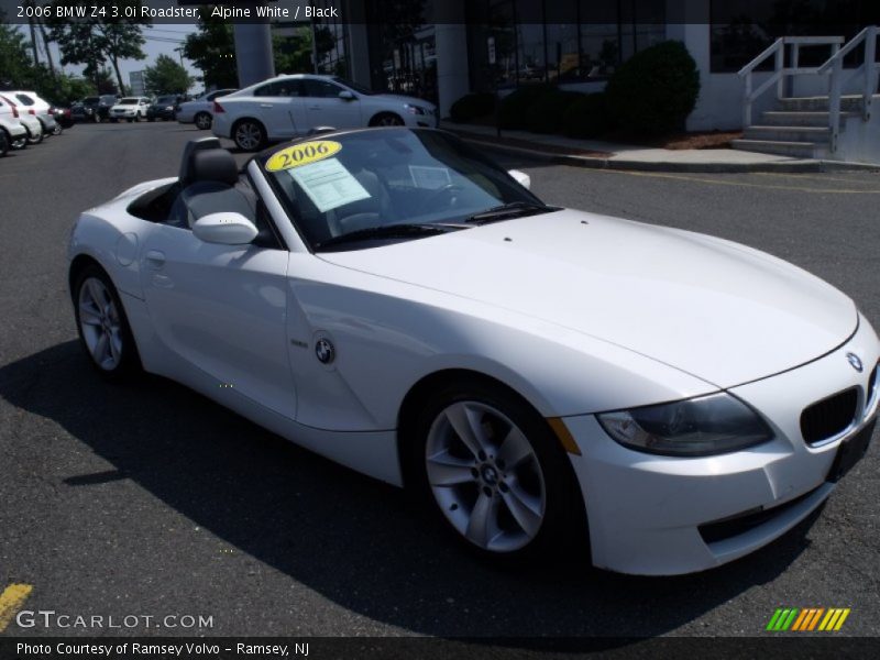 Alpine White / Black 2006 BMW Z4 3.0i Roadster