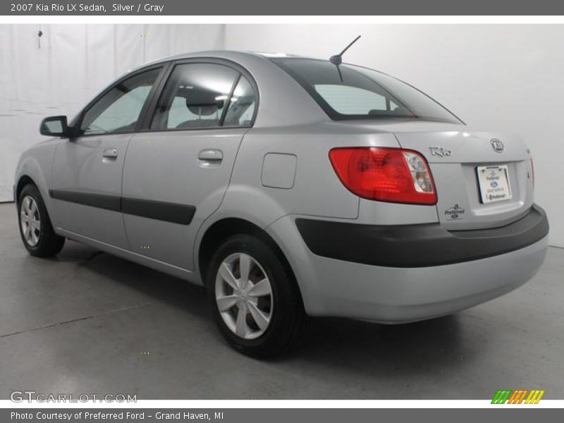 Silver / Gray 2007 Kia Rio LX Sedan