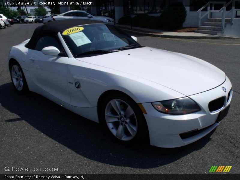 Alpine White / Black 2006 BMW Z4 3.0i Roadster