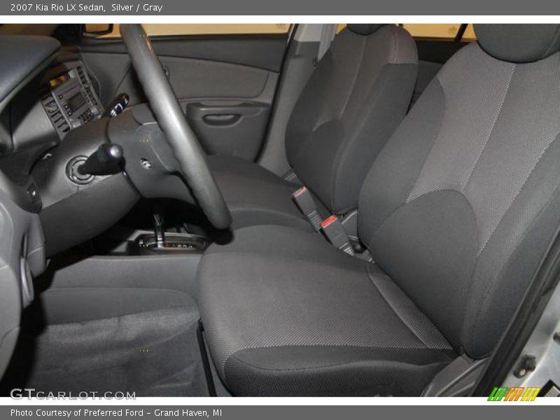 Silver / Gray 2007 Kia Rio LX Sedan