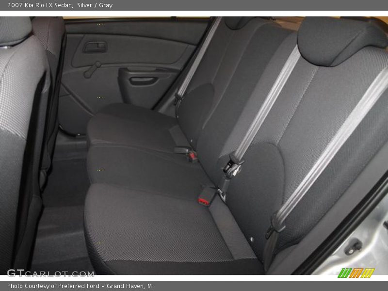 Silver / Gray 2007 Kia Rio LX Sedan