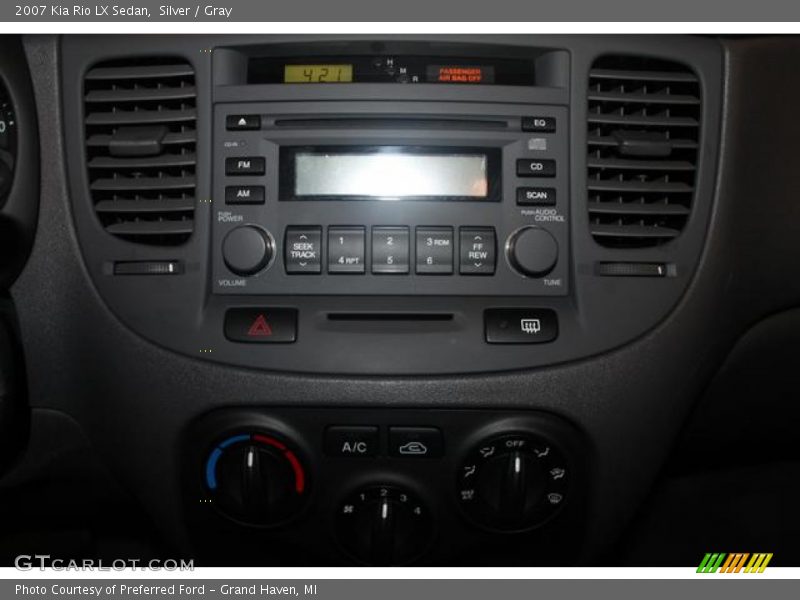 Silver / Gray 2007 Kia Rio LX Sedan