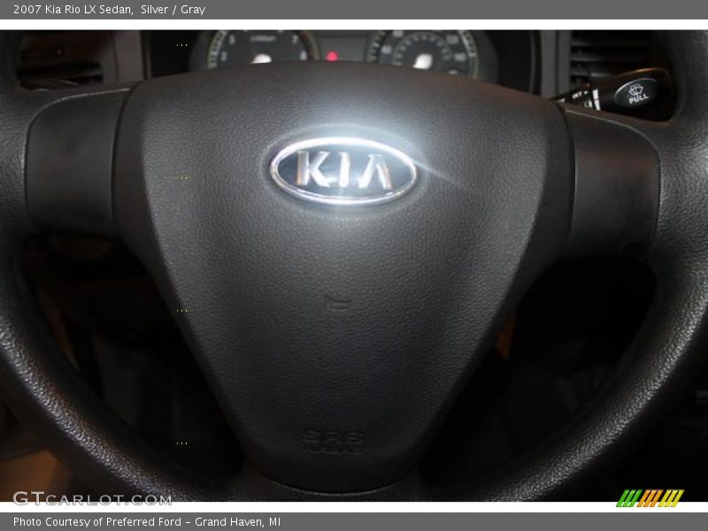 Silver / Gray 2007 Kia Rio LX Sedan