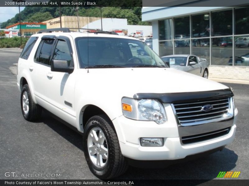 White Suede / Black 2008 Ford Explorer XLT 4x4