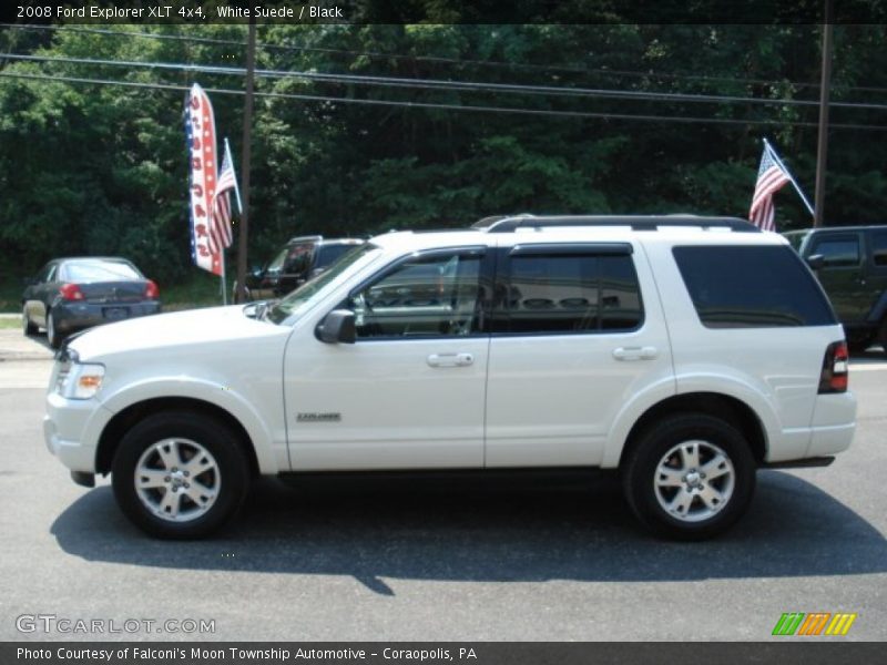 White Suede / Black 2008 Ford Explorer XLT 4x4