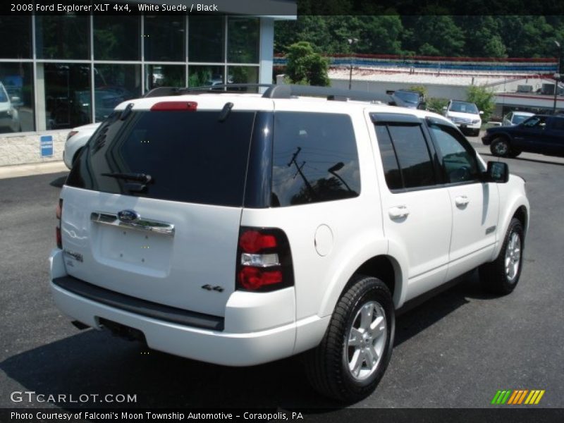 White Suede / Black 2008 Ford Explorer XLT 4x4